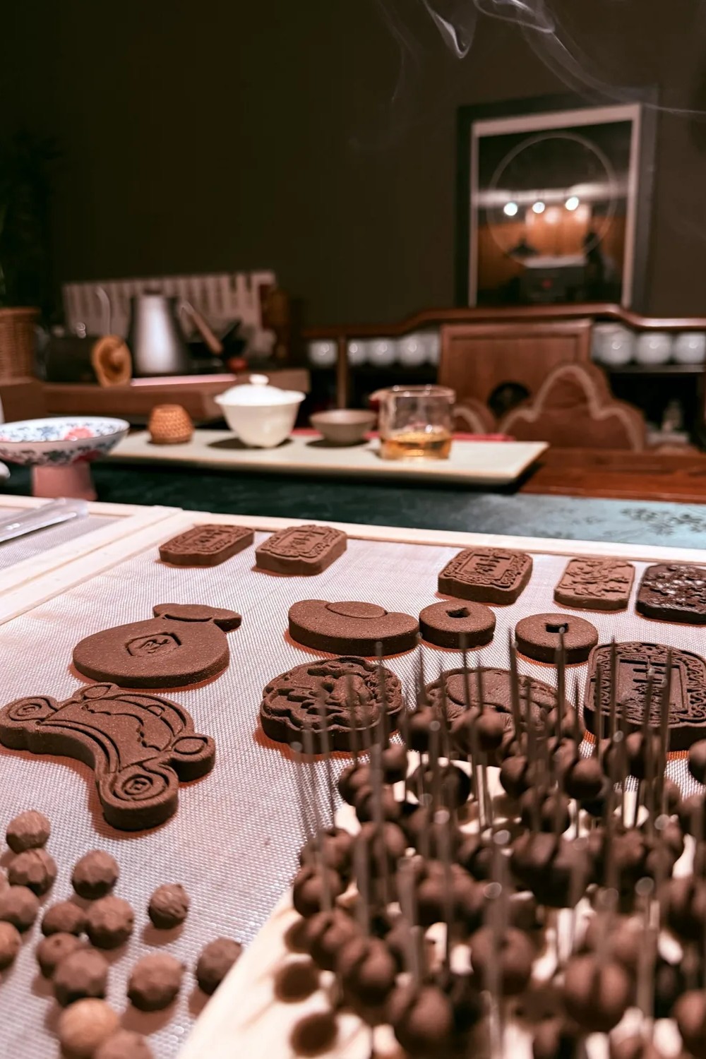 Handmade incense forms